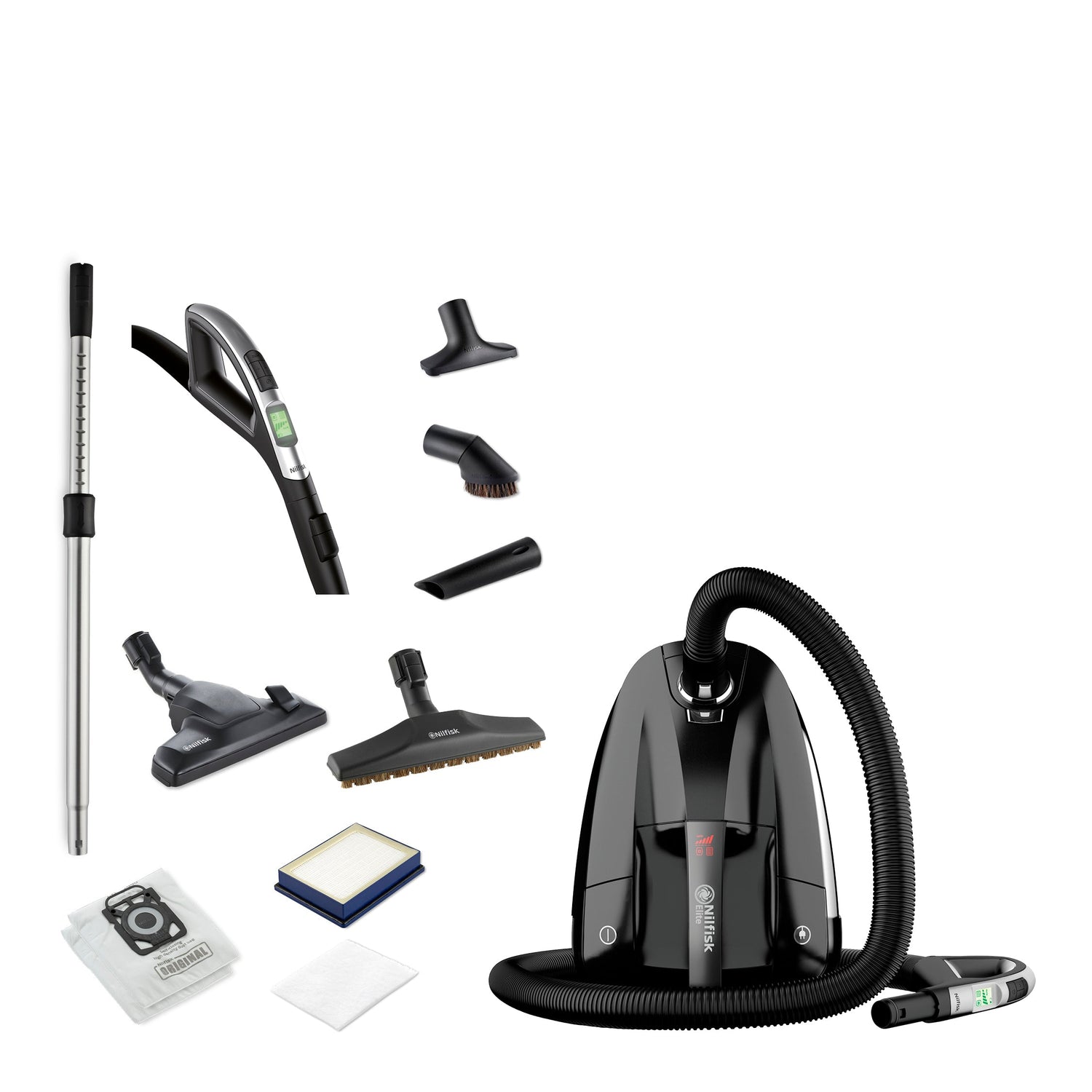 Elite Sort Støvsuger, 650 W