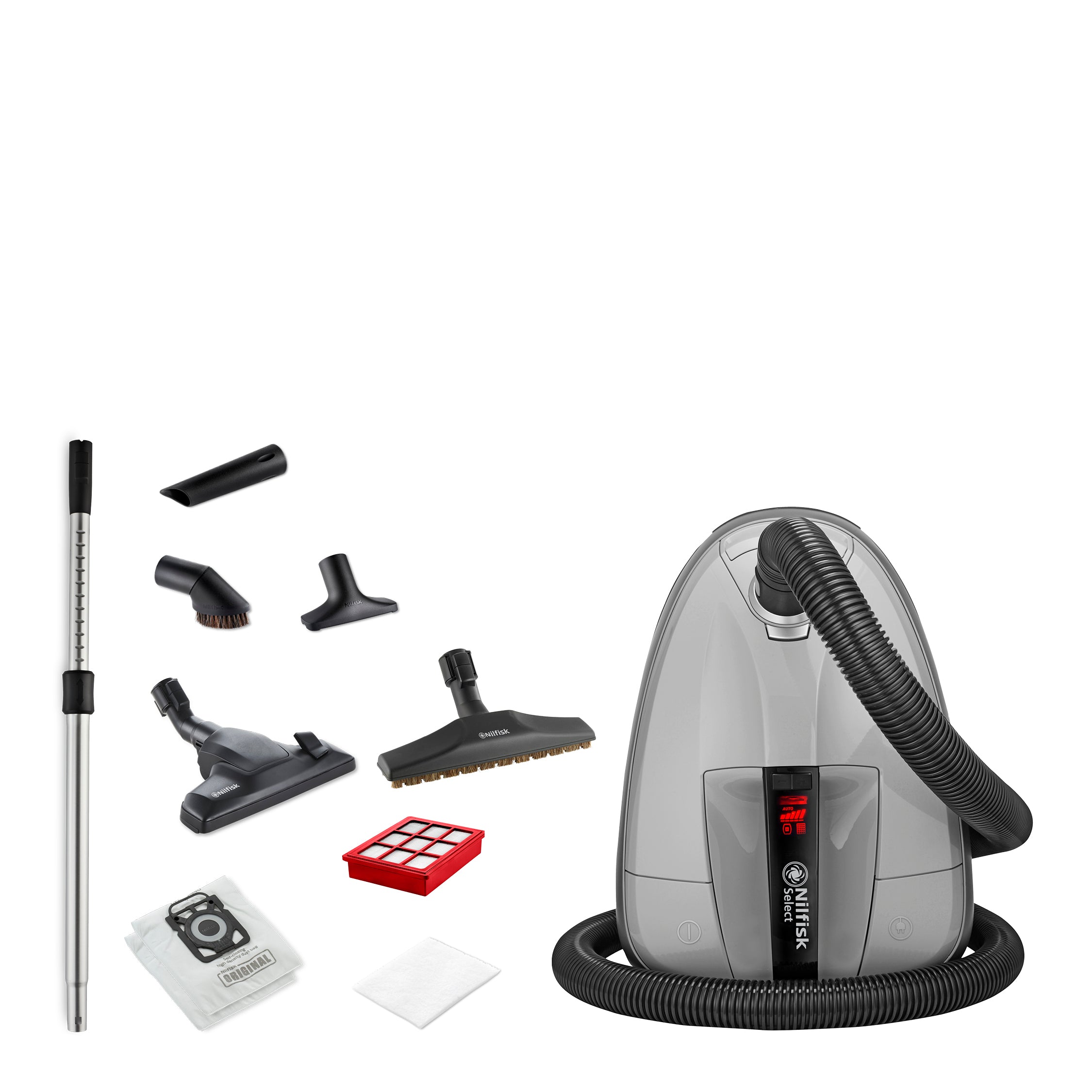 Select pölynimuri, Vaalean harmaa, 650 W