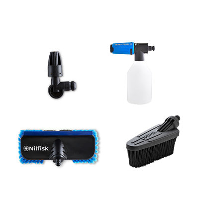 Kit de lavage voiture pour nettoyeur haute pression - 4 pièces
