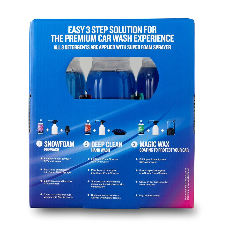 Kit de detergente para hidrolimpiadoras - 3 piezas