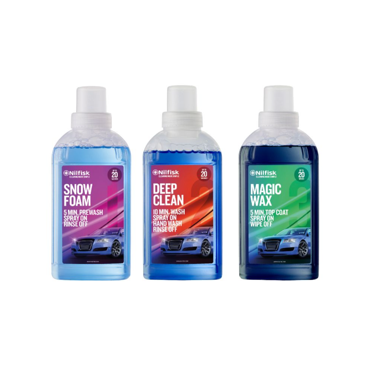 Kit para carro premium - 3 peças