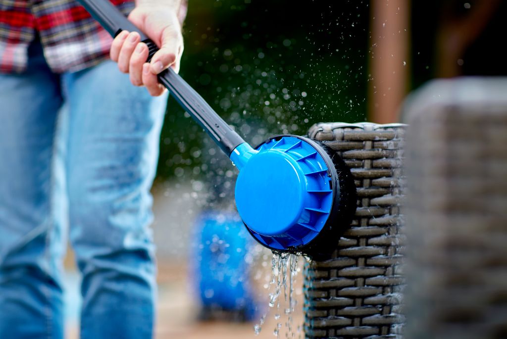 Brosse rotative fixe pour nettoyeur haute pression