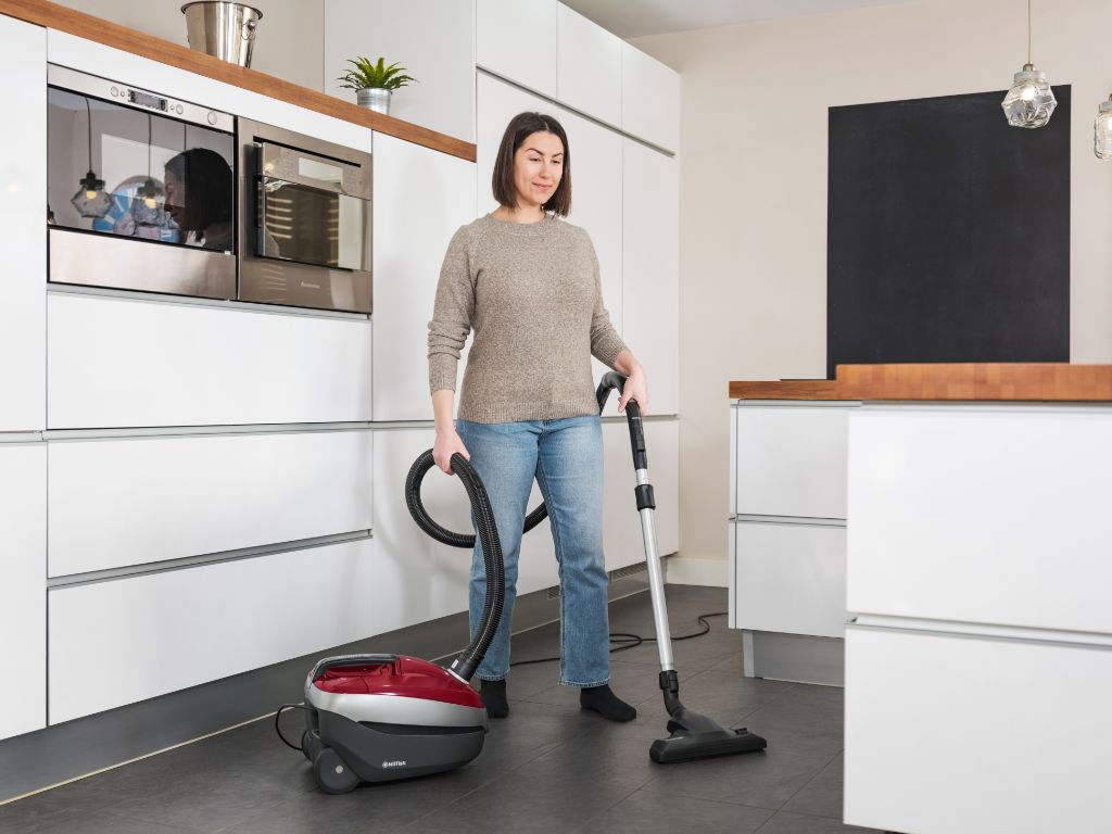 Select stofzuiger, Donkerrood, 450 W