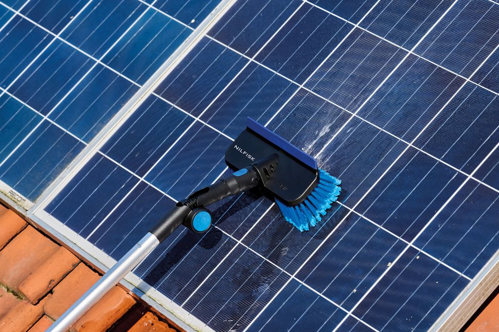 high pressure extension lance solar panel cleaning