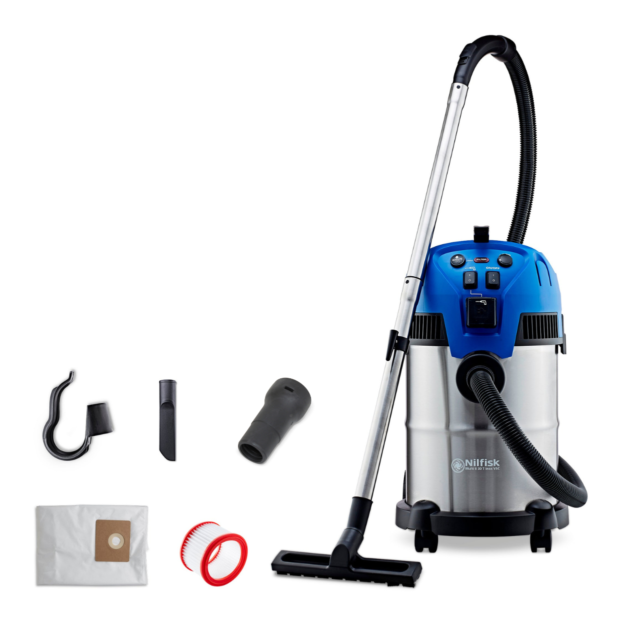 Multi II 30 T Inox VSC Aspirateur eau et poussière, 1400 W