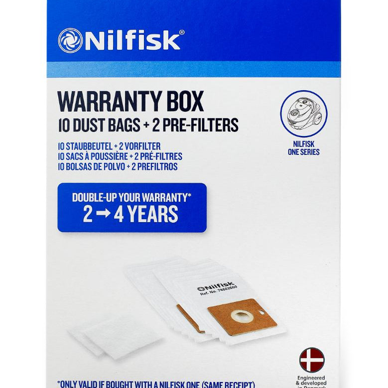 Garantie pour les aspirateurs Neo et One, doublement de la garantie