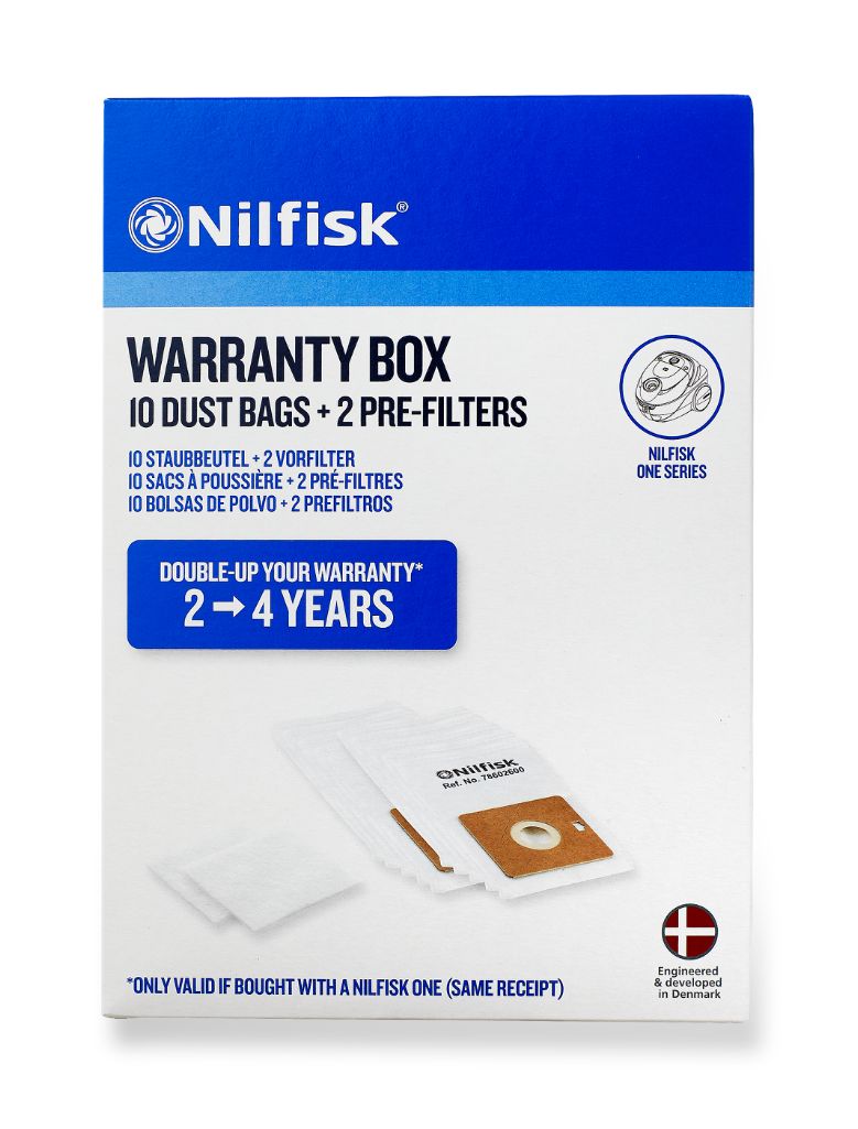 Garantie pour les aspirateurs Neo et One, doublement de la garantie