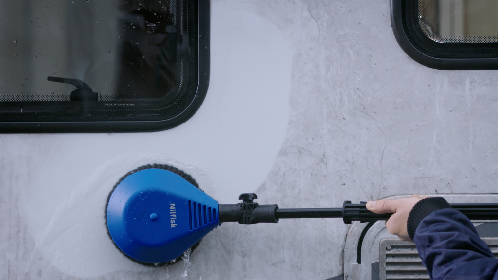 Cepillo Giratorio con tubo flexible - acople bayoneta para hidrolimpiadoras