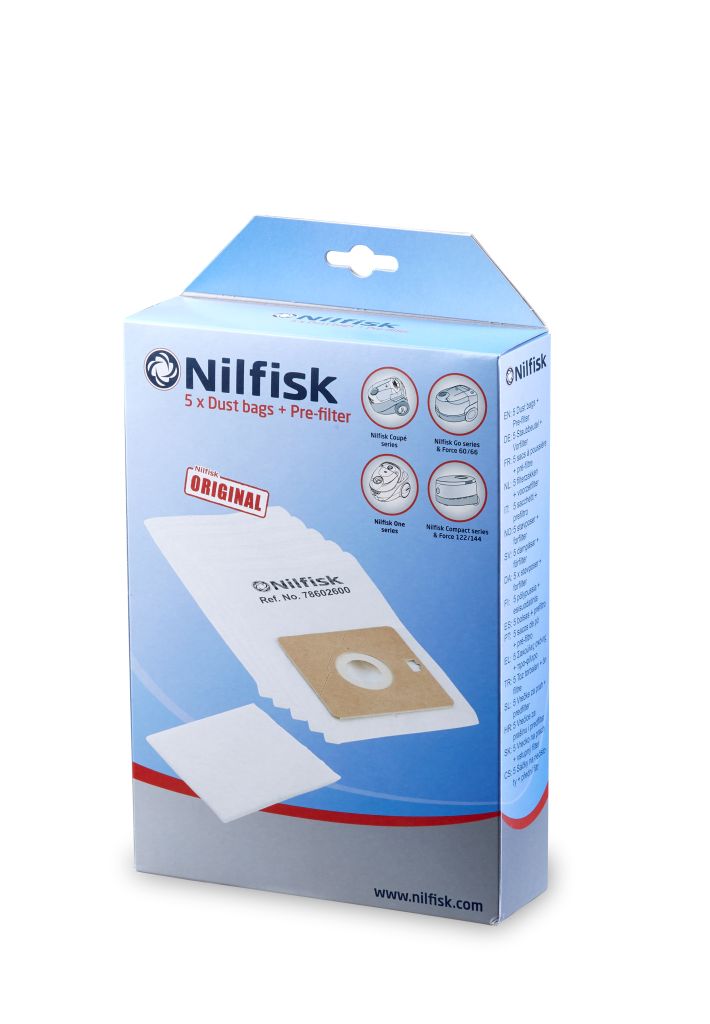 Sacs à poussière, 5 pièces, pour les aspirateurs One, Go et Coupé