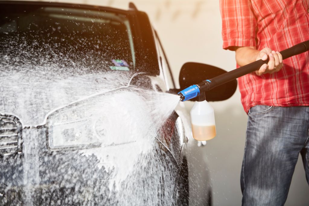 Rengöringsmedel för bilrengöring till högtryckstvätt – 3 st.